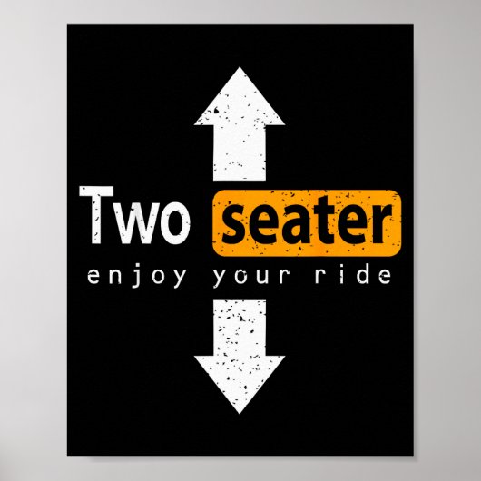 Two-seater Enjoy The Ride Funny Swingers Wife Swap Poster (Voorkant)