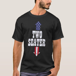 Two Seater USA 4th of juli Party Naughty Adult T-shirt