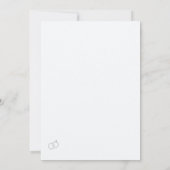 Two Shall Become One Christian Wedding Invitation Kaart (Achterkant)