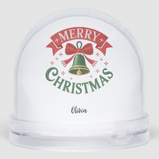 Two-Sided Customizable Snow Globe Snow Globe Sneeuwbol (Achterkant)