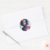 Two Sides Ronde Sticker (Envelop)