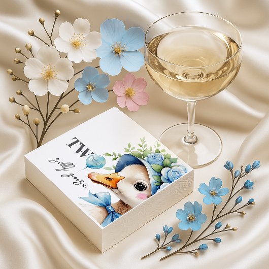 Two Silly Goose Boy Birthday Servet