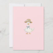 Two Silly Goose Daisy Birthday Party Invitation Kaart (Achterkant)