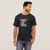 TWO SIX TWO Area Code 262 Kenosha WI Wisconsin USA T-shirt (Voorkant volledig)