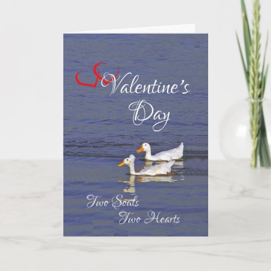 Two souls, Two hearts, one true love Feestdagen Kaart (Voorkant)