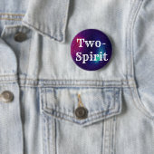 Two-Spirit  Galaxy Identiteit Ronde Button 5,7 Cm (In situ)