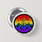 Two-Spirit Mountain Scape Ronde Button 5,7 Cm (Voorkant /achterkant)