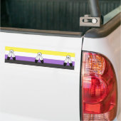 Two-Spirit Nonbinary Pride Vlag Bumpersticker (Op Truck)