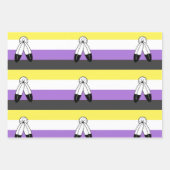 Two-Spirit Nonbinary Pride Vlag Inpakpapier Vel (Voorkant 3)