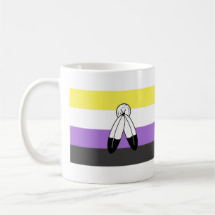 Two-Spirit Nonbinary Pride Vlag Koffiemok