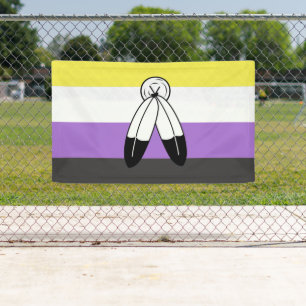 Two-Spirit Nonbinary Pride Vlag Spandoek