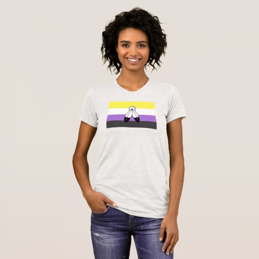 Two-Spirit Nonbinary Pride Vlag T-shirt (Voorkant volledig)