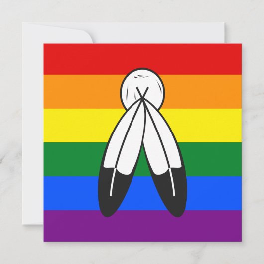 Two-Spirit Pride Flag Kaart (Voorkant)