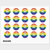 Two-Spirit Pride Flag  Ronde Sticker (Vel)