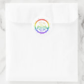 Two-Spirit Rainbow Ronde Sticker (Tas)