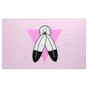 Two-Spirit Roze Driehoek Vlag Stof