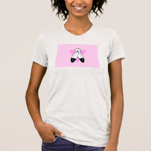 Two-Spirit Roze Driehoek Vlag T-shirt