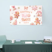 Two Sweet Christmas Cookie 2nd Birthday Spandoek (Beurs)