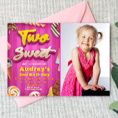 Two Sweet - Fille Anniversaire avec invitation pho