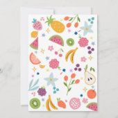 Two Sweet Fruit 2nd Birthday Invitation (Dos)