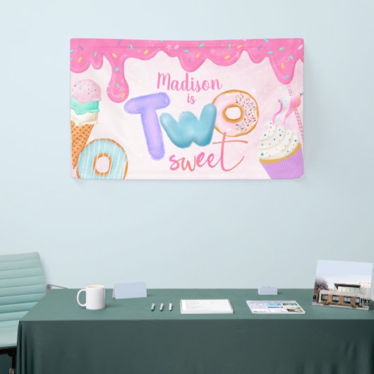 two sweet Pink Frosting Spandoek (Beurs)