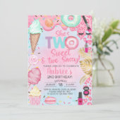 Two Sweet Two Sassy girl 2e invitation anniversair (Debout devant)