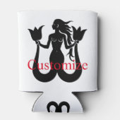 Two Tail Mermaid Silhouette Thunder_Cove Blikjeskoeler (Achterkant)