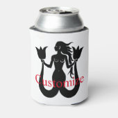 Two Tail Mermaid Silhouette Thunder_Cove Blikjeskoeler (Blikje Achterkant)