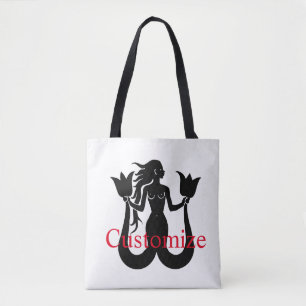 Two-Tail Mermaid Silhouette Thunder_Cove Draagtas