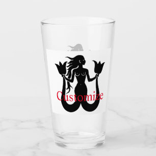 Two-Tail Mermaid Silhouette Thunder_Cove Glas