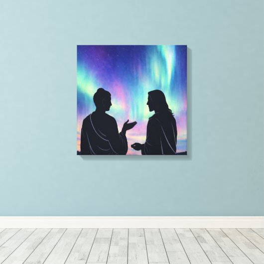 Two Teachers, One Silence Canvas Afdruk (Insitu (Houten vloer))