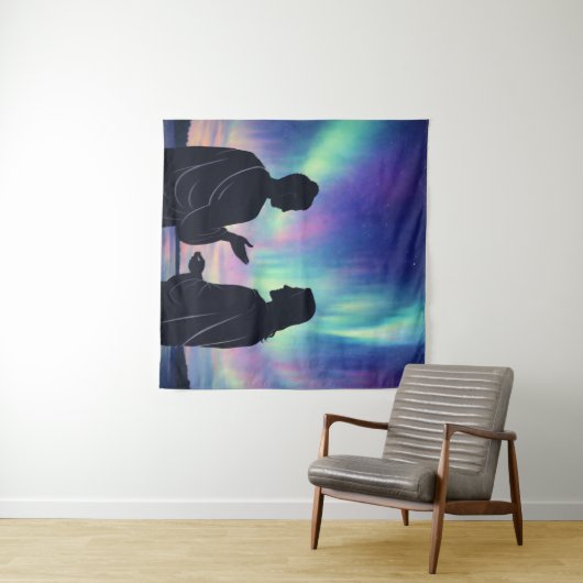 Two Teachers, One Silence Wandkleed (In Situ (horizontaal))