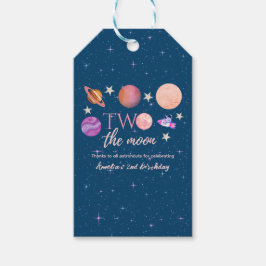 Two The Moon  Outer Space Ship Planets 2nd Bday Cadeaulabel