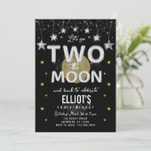 Two the Moon Second Birthday Invitation (Debout devant)