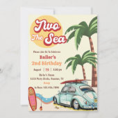 Two The Sea Surf Beach Invitation du 2e anniversai (Devant)