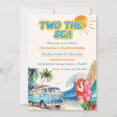 Two The Sea Surf Beach Invitation du 2e anniversai (Devant)