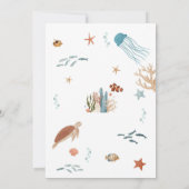 Two The Sea Under The Sea 2nd Birthday Invitation (Dos)