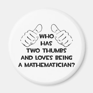 Two Thumbs and Loves Het zijn van een wiskundige Magneet