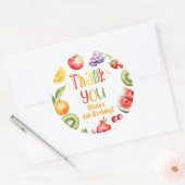 Two-tit frutti fruitfeest dank u ronde sticker (Envelop)