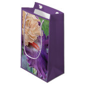 Two-tone Bearded Iris Bloom Floral Klein Cadeauzakje (Voorkant Gekanteld)