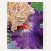 Two-tone Bearded Iris Bloom Floral Notitieboek (Voorkant)