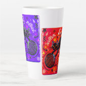 Two-Tone Black Cat Latte Mok (Voorkant)