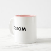 Two-Tone Custom PINK Mug Blank Template - 11oz. (Devant gauche)
