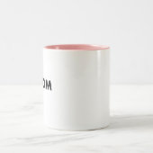 Two-Tone Custom PINK Mug Blank Template - 11oz. (Centre)