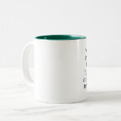 two tone emerald green interior coffee mug (Devant gauche)