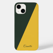 Two Tone Gold & Forest Groene Telefoon Case (Achterkant)