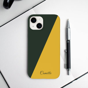 Two Tone Gold & Forest Groene Telefoon Case