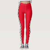 Two Tone Japans kettingpatroon Leggings (Voorkant)