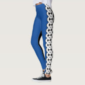 Two Tone Japans kettingpatroon Leggings (Links)