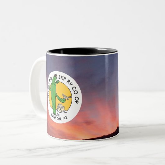 Two-Tone Koffie Mok (11 oz of 15 oz) (Voorkant links)